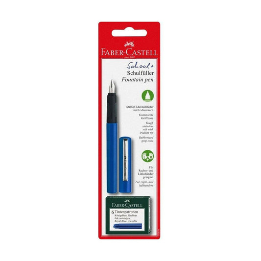 FABER-CASTELL Bleu Stylo plume avec cartouches FABER-CASTELL