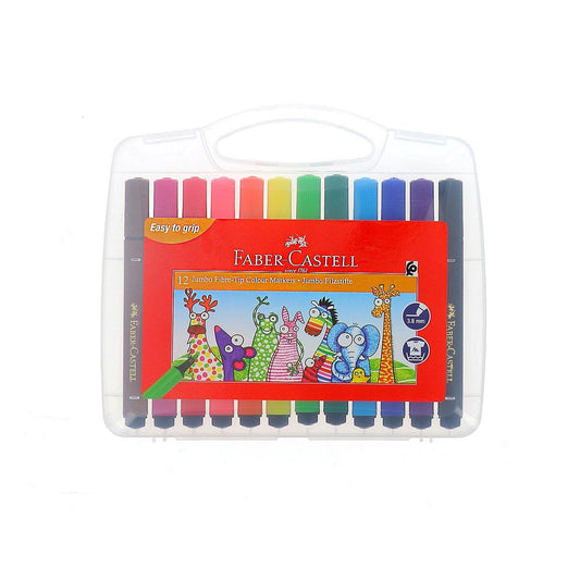 FABER-CASTELL Boîte de 12 gros feutres de couleur Jumbo de FABER-CASTELL