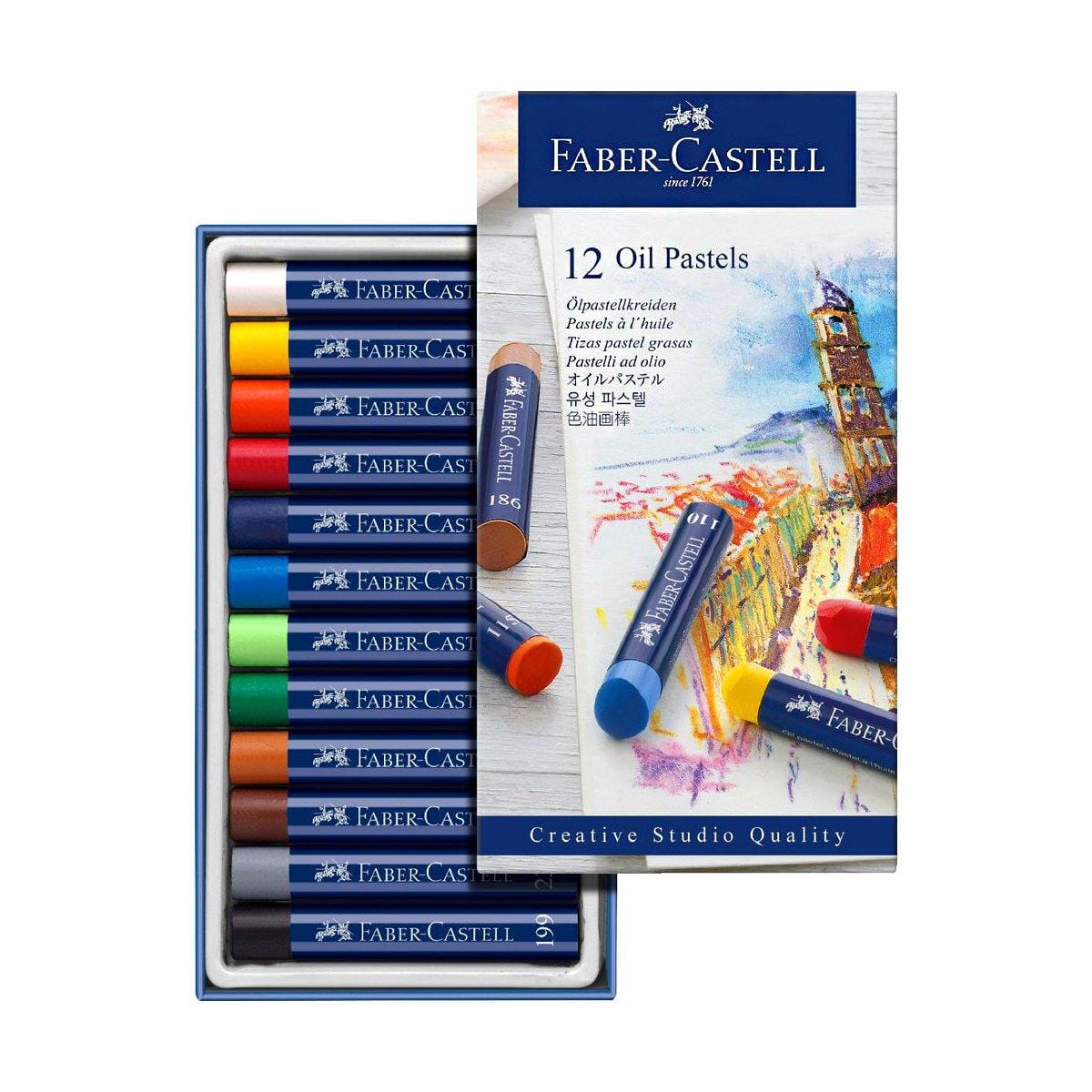 FABER-CASTELL Boîte de 12 patels à l'huile Creative Studio de FABER-CASTELL