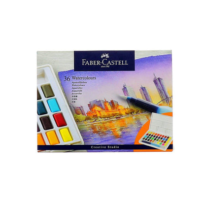 FABER-CASTELL Coffret de 36 godets de peinture aquarelle Creative Studio de FABER-CASTELL
