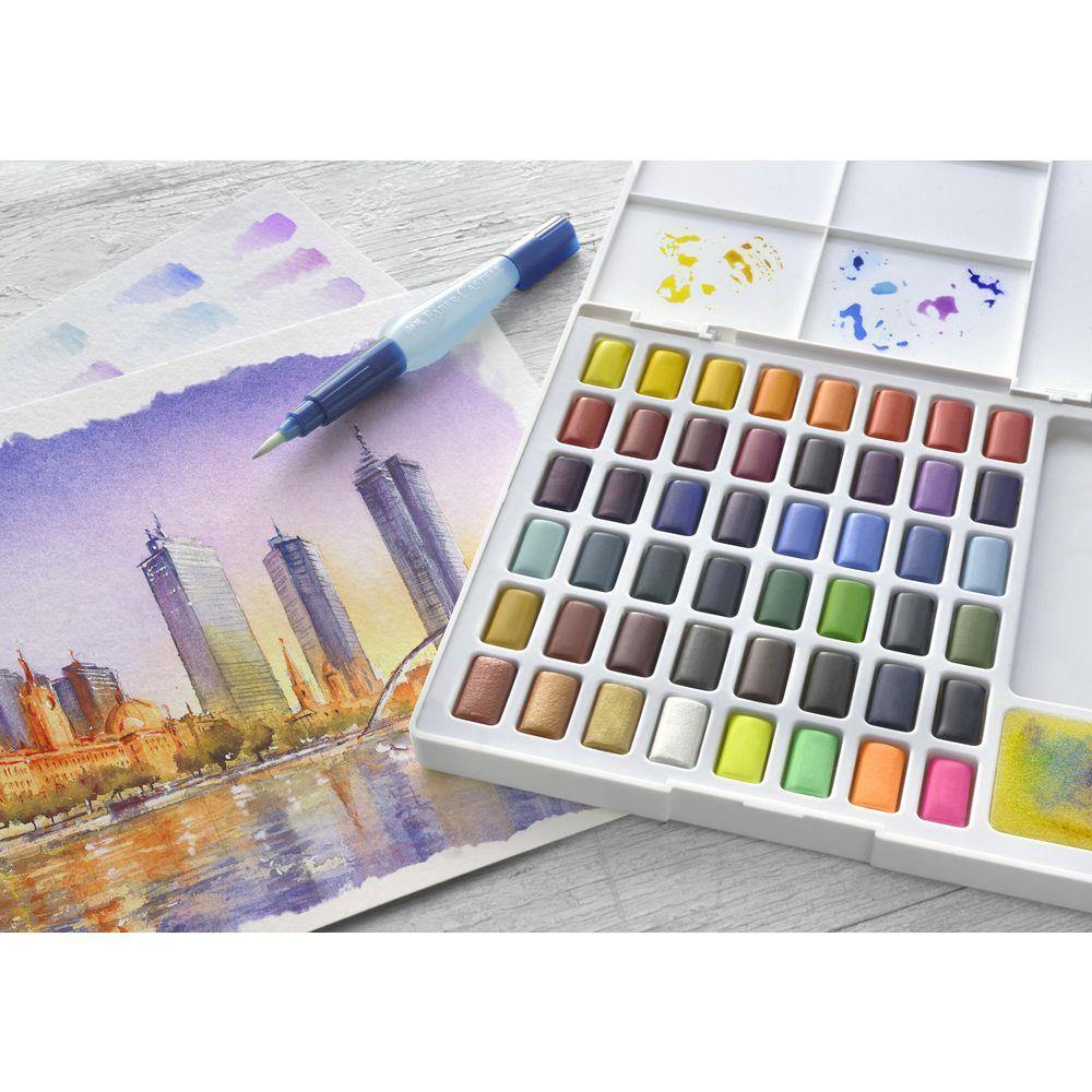 FABER-CASTELL Coffret de 36 godets de peinture aquarelle Creative Studio de FABER-CASTELL