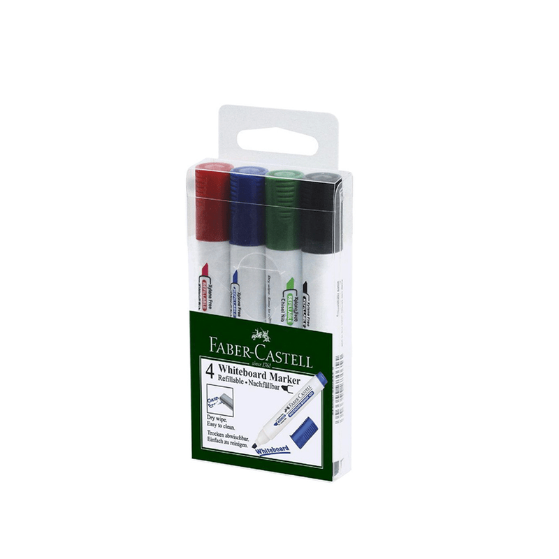 FABER-CASTELL Faber-Castell, 4 marqueurs de tableau