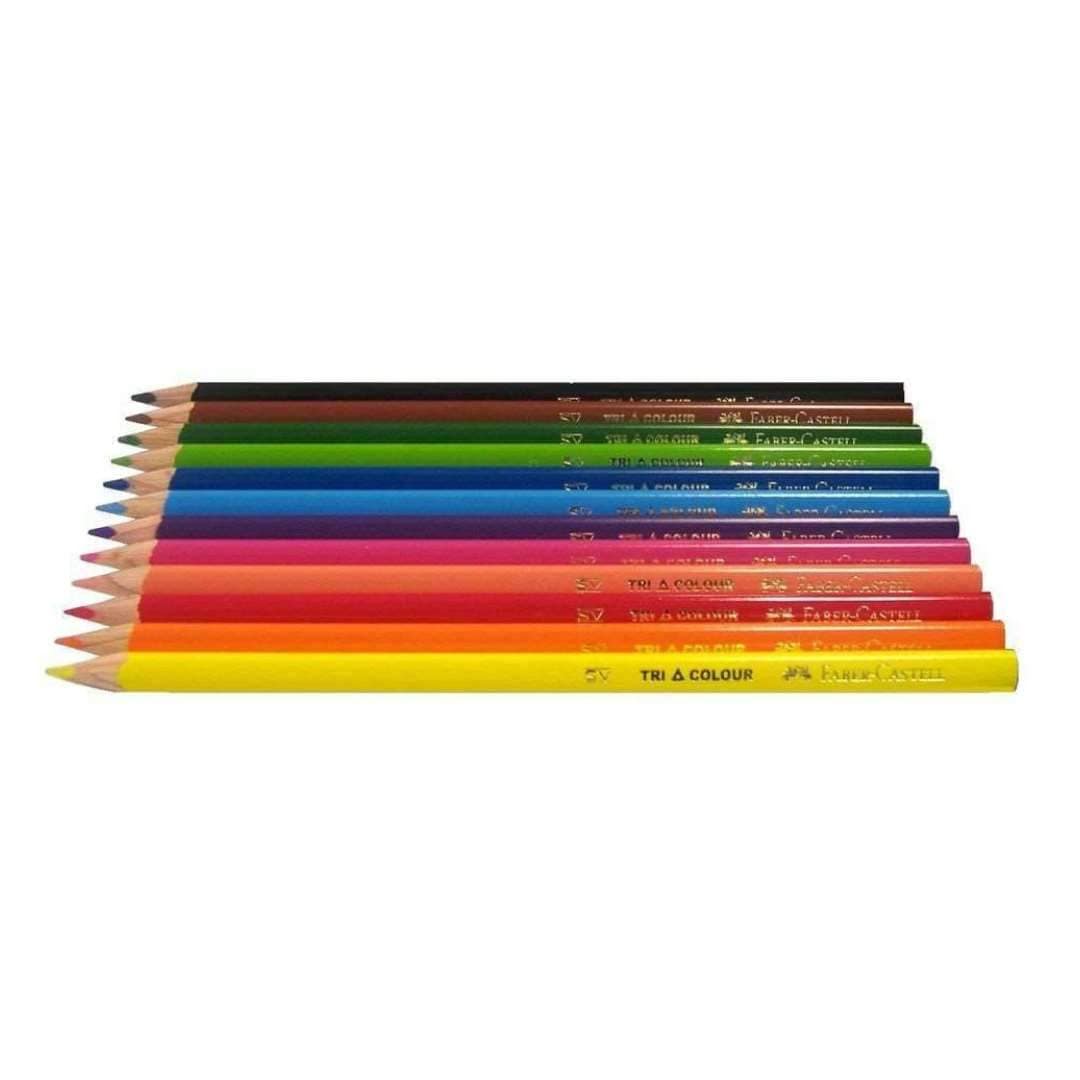 Faber-Castell FOURNITURES SCOLAIRES,COLORIAGE ET PEINTURE,Crayons de couleur Crayon couleur x12 tri
