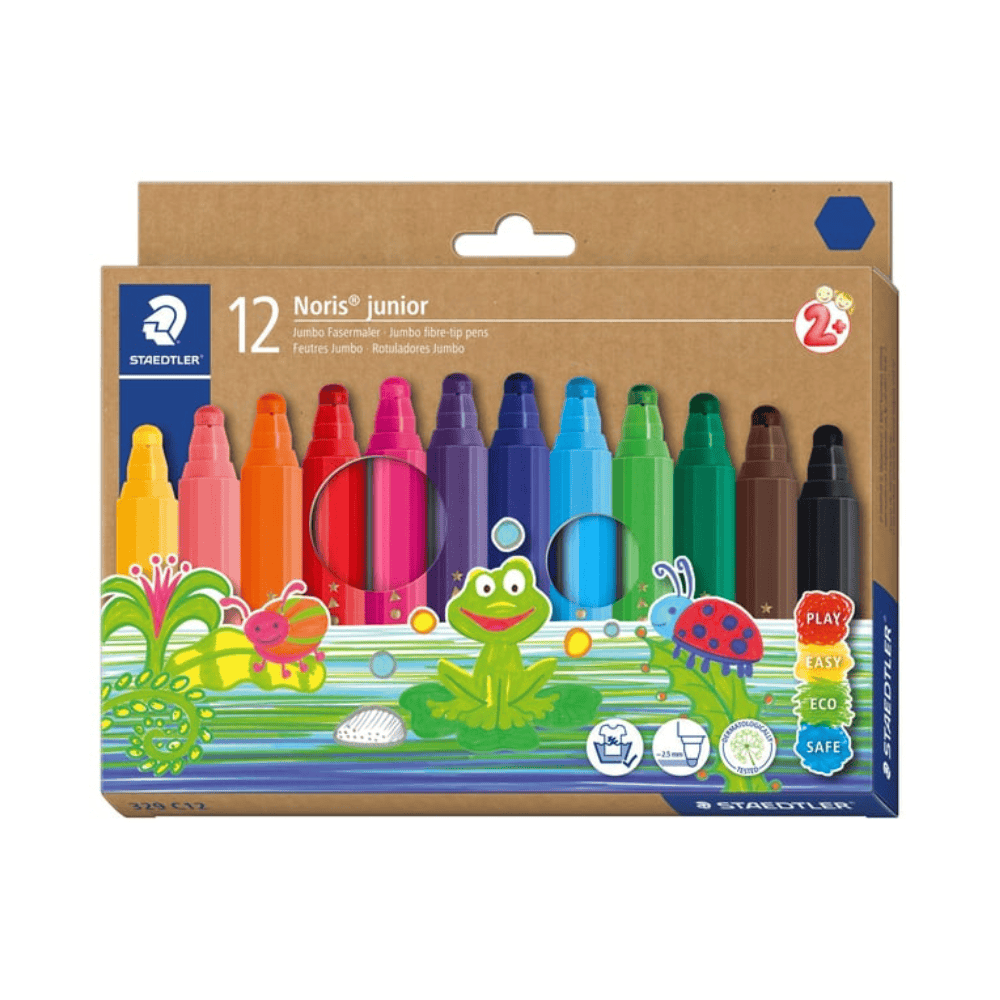 FABER-CASTELL Lot de 12 Feutres STAEDTLER Noris Junior Jumbo