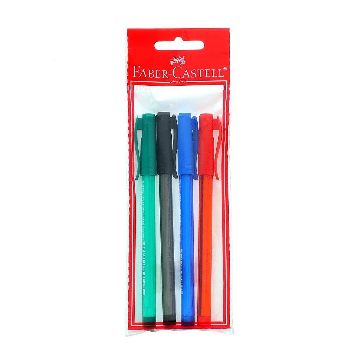 FABER-CASTELL Lot de 4 stylos à bille Tri-Flow FABER-CASTELL