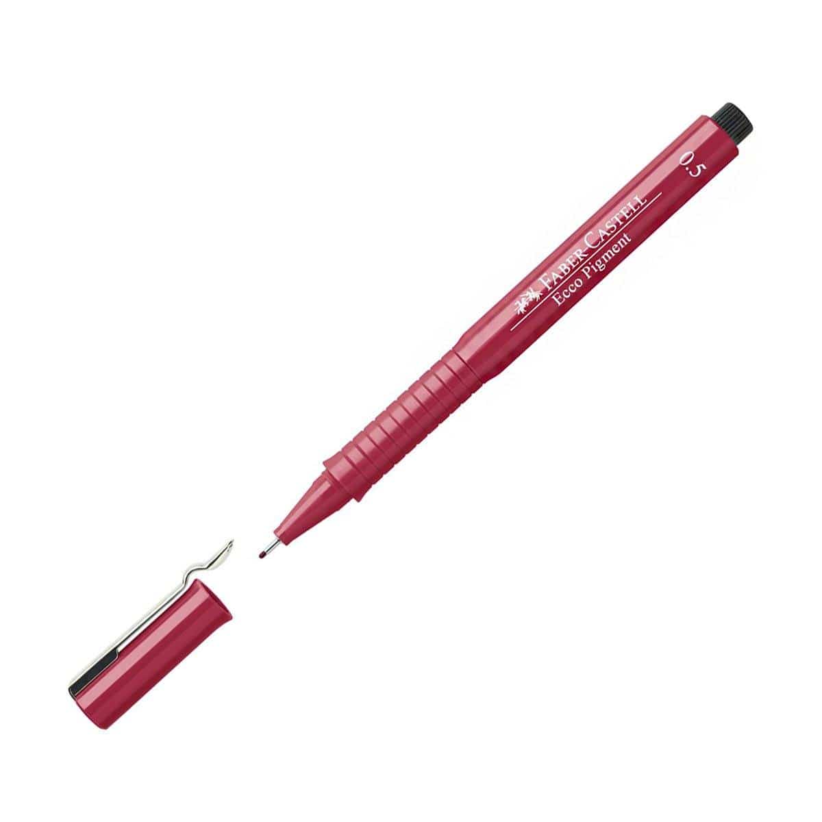 FABER-CASTELL Rouge Stylo-feutre ECCO Pigment 0,5 mm FABER-CASTELL