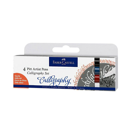 FABER-CASTELL Set Calligraphie de 4 feutres d'encre de Chine Pitt FABER-CASTELL