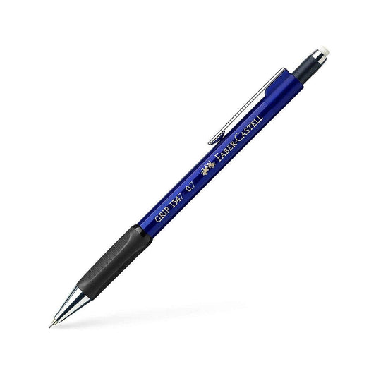 FABER-CASTELL Set d'un porte-mine Grip 1347 de FABER-CASTELL avec étui de mines 0,7 mm