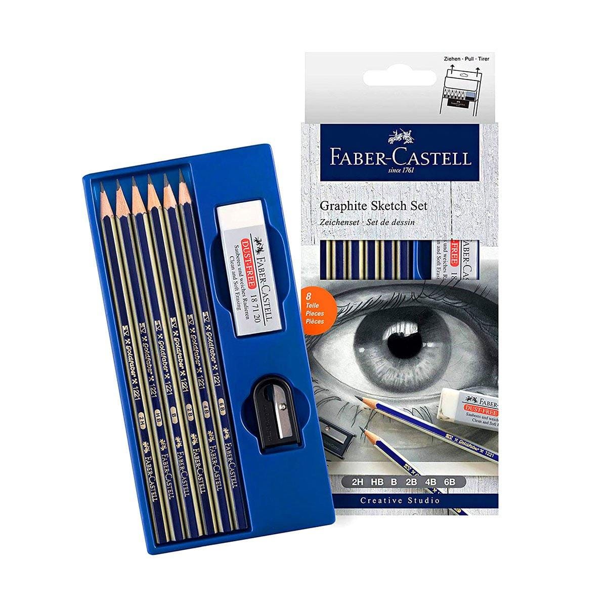 FABER-CASTELL Set Graphite Sketch Goldfaber 8 pièces de FABER-CASTELL