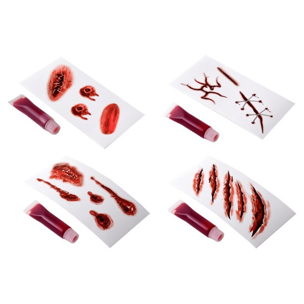 Goodmark Kit Faux Sang & Tatouages – Maquillage Halloween