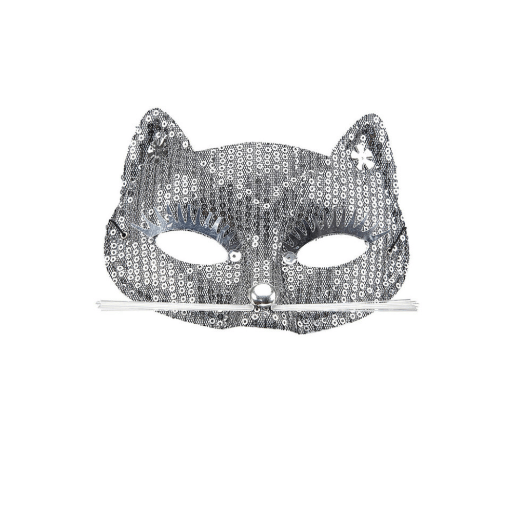 Goodmark Masque Loup Chat à Sequins Argentés