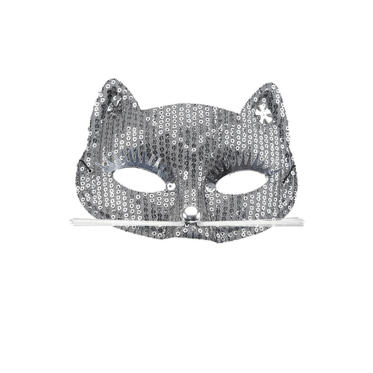 Goodmark Masque Loup Chat à Sequins Argentés