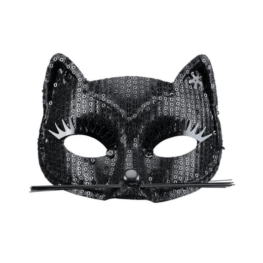 Goodmark Masque Loup Chat à Sequins Noirs
