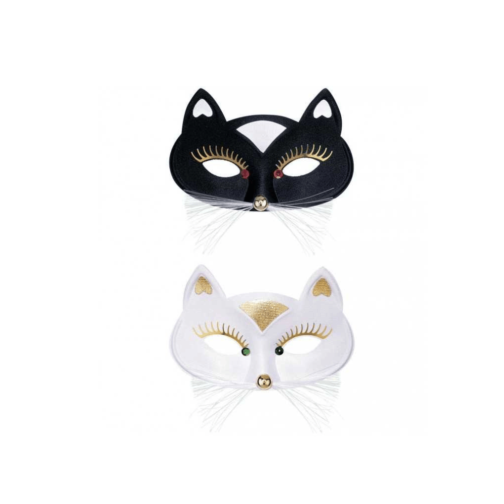 Goodmark Masques Loup Tissu Chat 2 Assortis