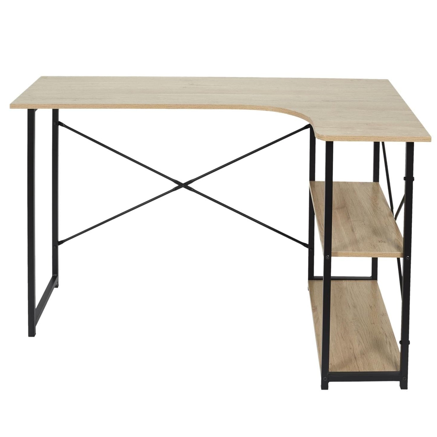 HOME DECO FACTORY Bureau d angle job noir