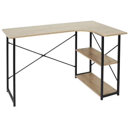 HOME DECO FACTORY Bureau d angle job noir