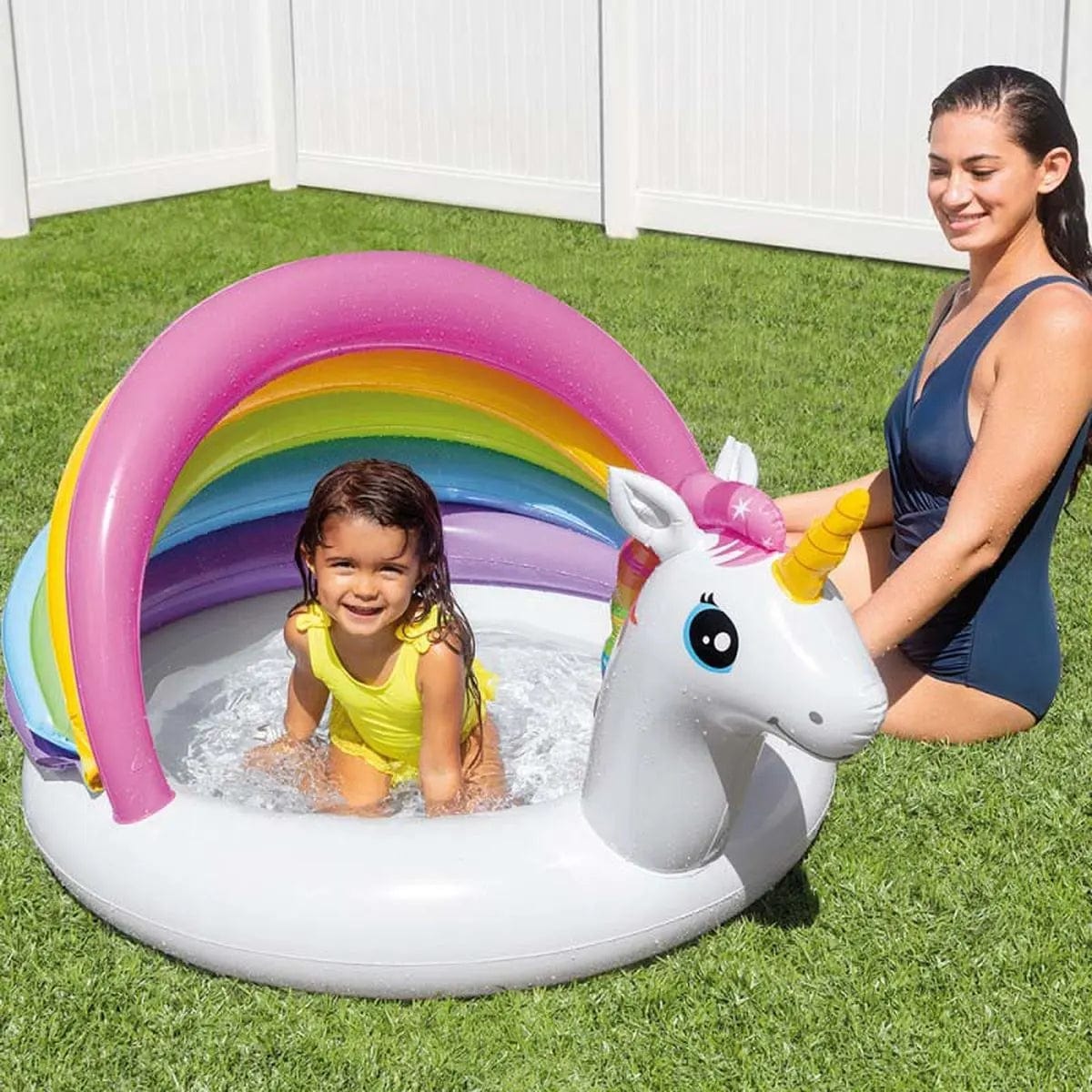 INTEX Intex, piscine gonflable Unicorne avec ombrelle 45 litres