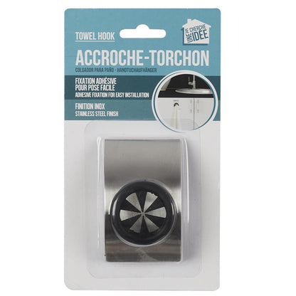 JE CHERCHE UNE IDEE Accroche torchon inox adhesif