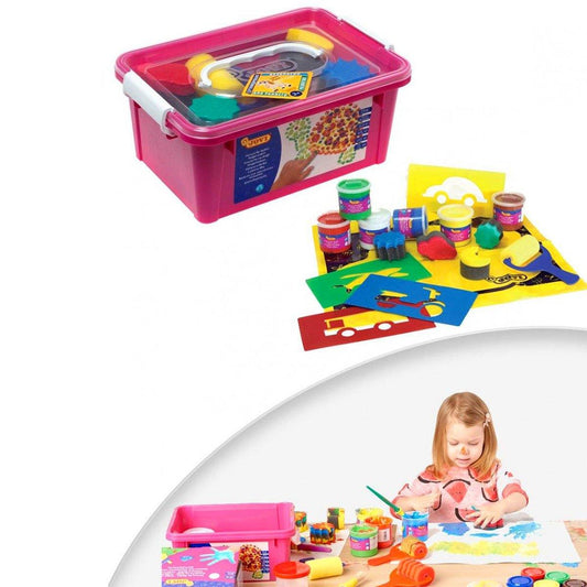 JOVI Coffret de 6 pots de peinture à doigts JOVI