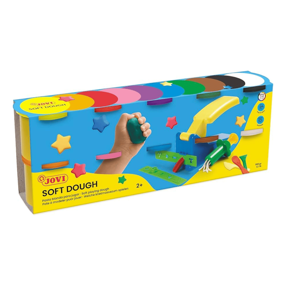 JOVI JOVI Set de 10 Pots de Pâte à Modeler Soft