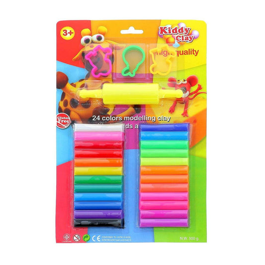 KIDDY CLAY Lot de 24 bâtons pâte à modeler de Kiddy Clay