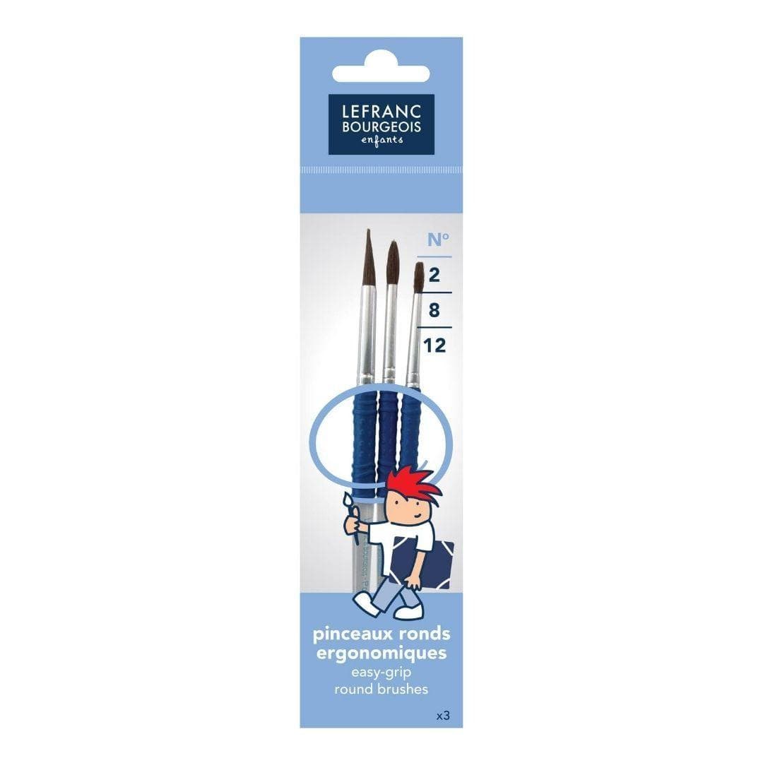 LEFRANC & BOURGEOIS Lot de 3 pinceaux Grippy LEFRANC & BOURGEOIS