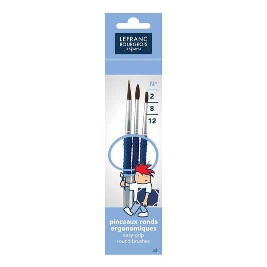 LEFRANC & BOURGEOIS Lot de 3 pinceaux Grippy LEFRANC & BOURGEOIS