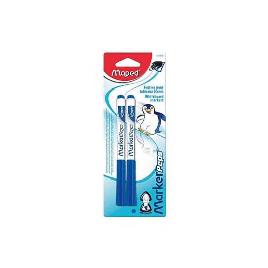 Maped Bleu Set de 2 Feutres Ardoise Maped Blister