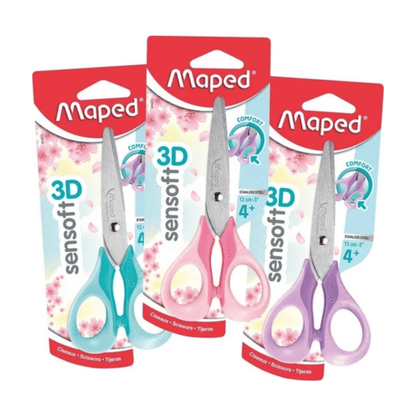 Maped Ciseaux Sensoft Pastel Blister École