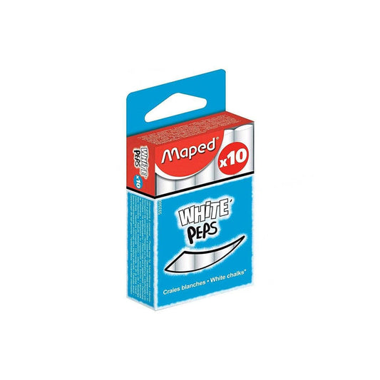 Maped Etui de 10 craies blanches MAPED
