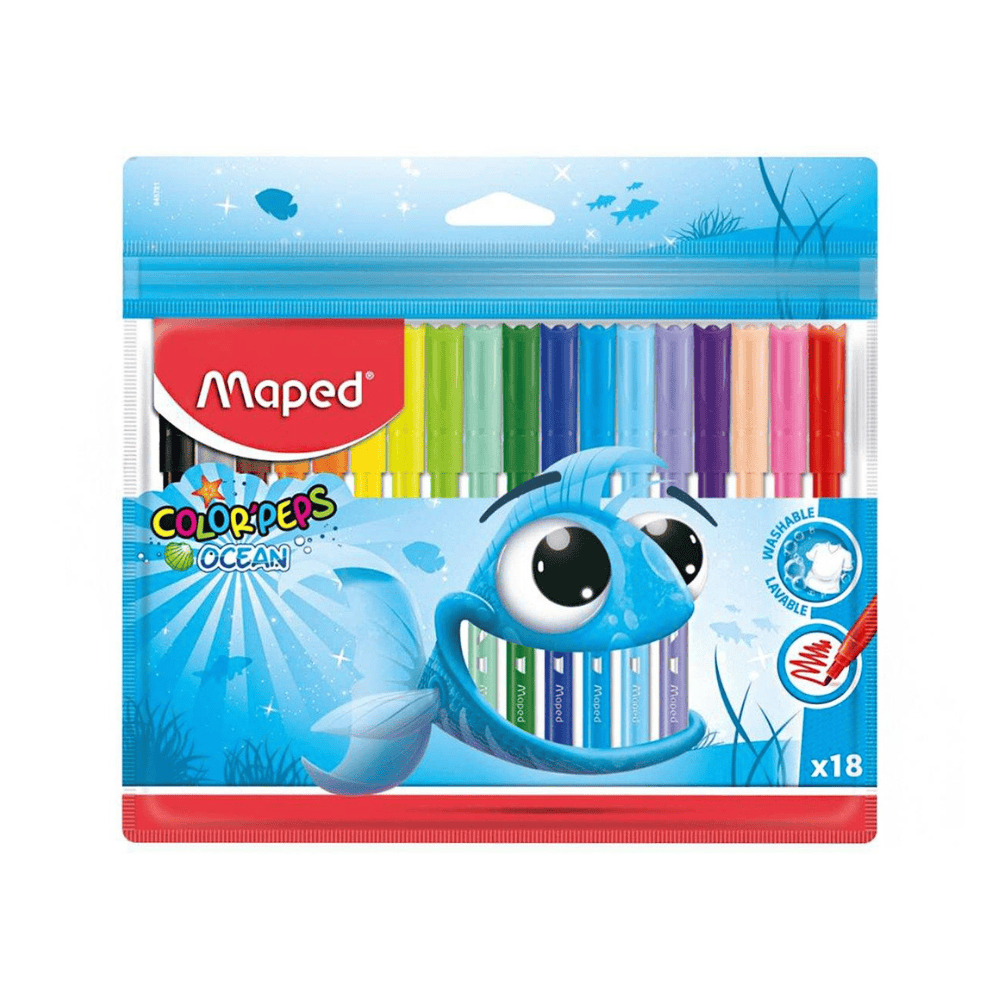 Maped Etui de 18 feutres Color'Peps Ocean de MAPED