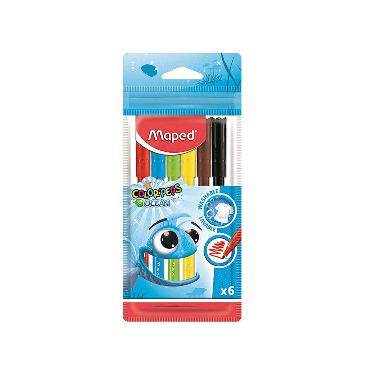Maped Etui de 6 feutres Color'Peps Ocean de MAPED