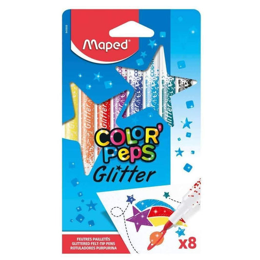 Maped FOURNITURES SCOLAIRES,COLORIAGE ET PEINTURE,Feutres de couleur 8 feutres color'peps