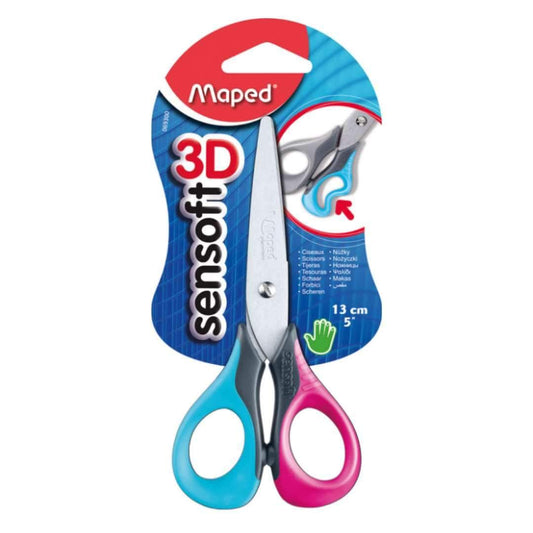 Maped FOURNITURES SCOLAIRES,MATERIEL SCOLAIRE,Ciseaux et cutter Ciseaux sensoft 3d