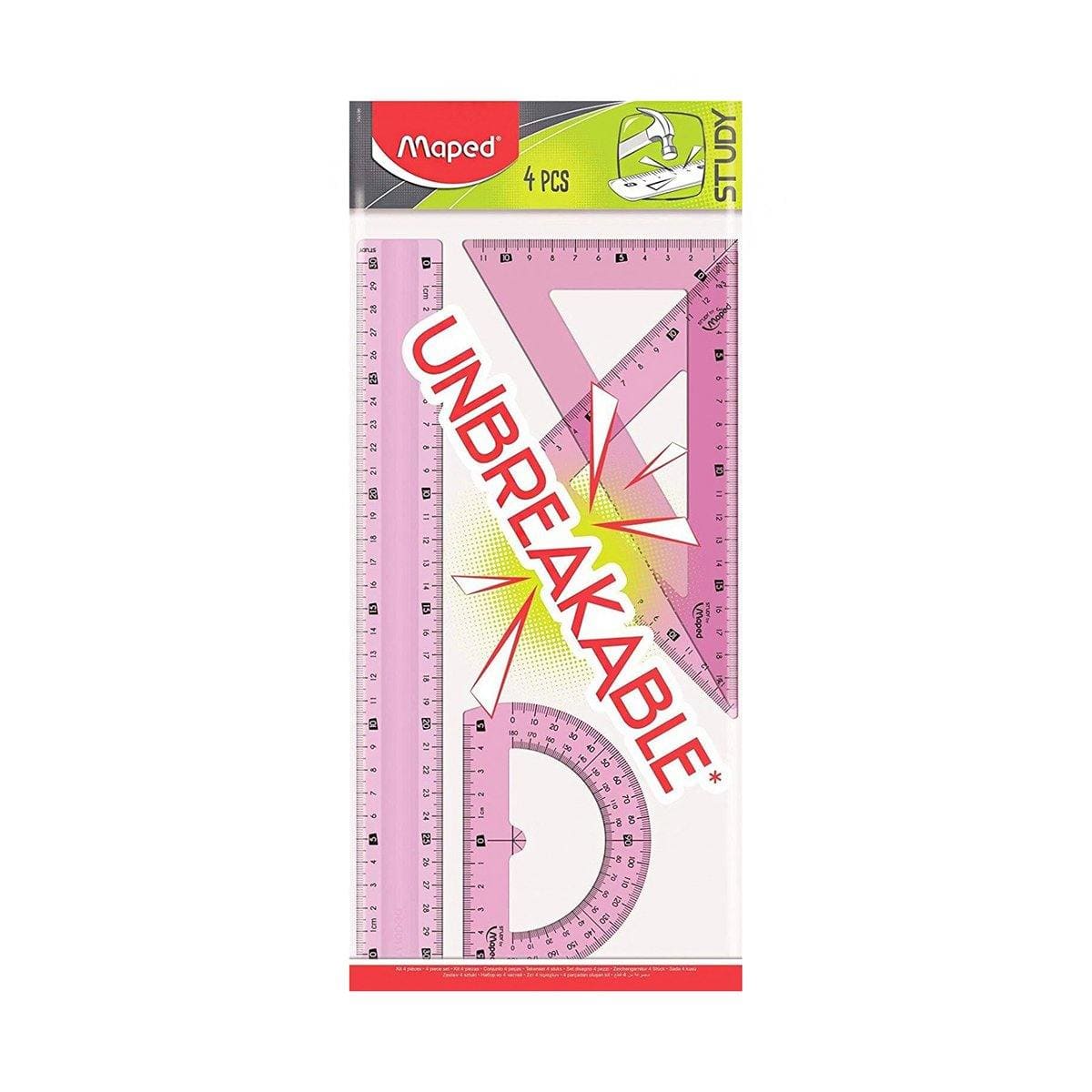 Maped Kit de traçage 20 cm 4 pièces Study de MAPED