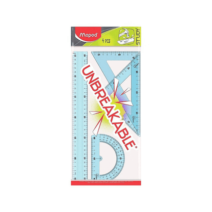 Maped Kit Traçage Incassable Study Maped 4 Pièces