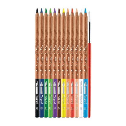 Maped Lot de 12 Crayons Couleur Aquarelle Maped
