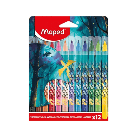 Maped Lot de 12 Feutres de Coloriage Maped Dragon