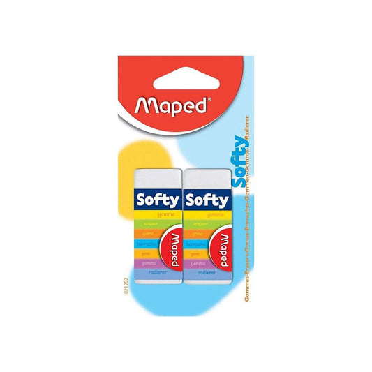 Maped Lot de 2 gommes Softy MAPED