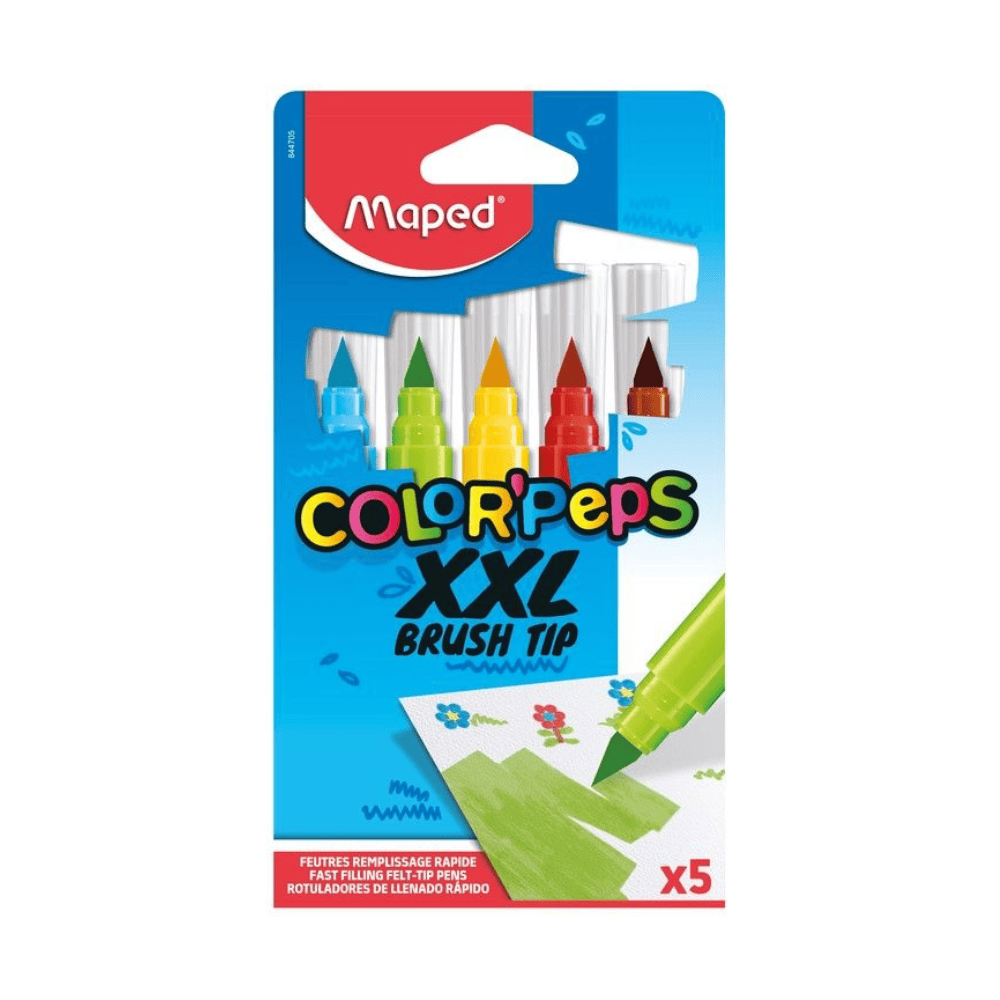 Maped Lot de 5 Feutres Maped Color'Peps XXL