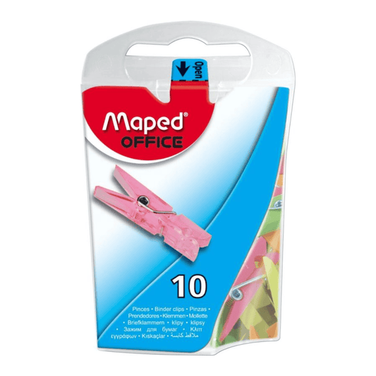 Maped Maped Pinces à Dessin 33 mm x10 – Coloris Assortis