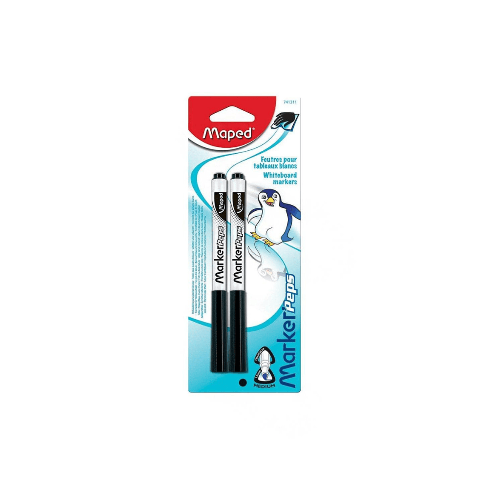 Maped Noir Set de 2 Feutres Ardoise Maped Blister
