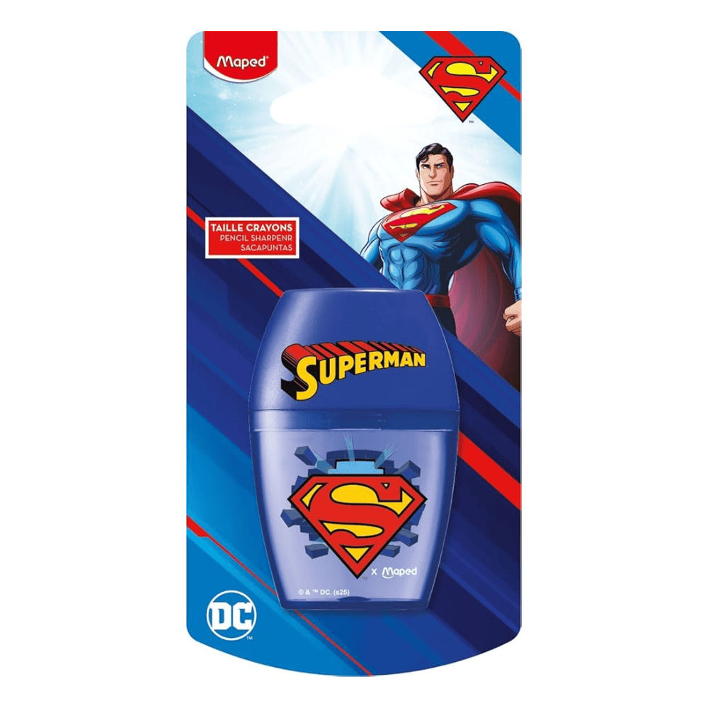 Maped Taille-Crayon Maped Superman 1 Trou avec Réservoir