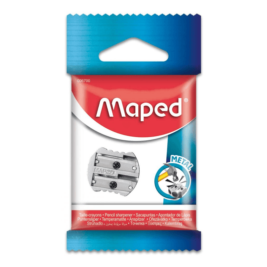 Maped Taille-Crayon Métal Maped École 2 Trous