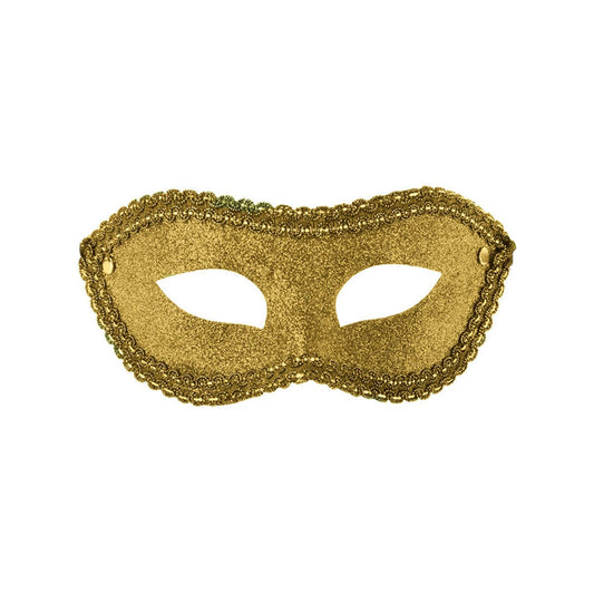 MASQUE Doré Masque loup avec paillettes et contour