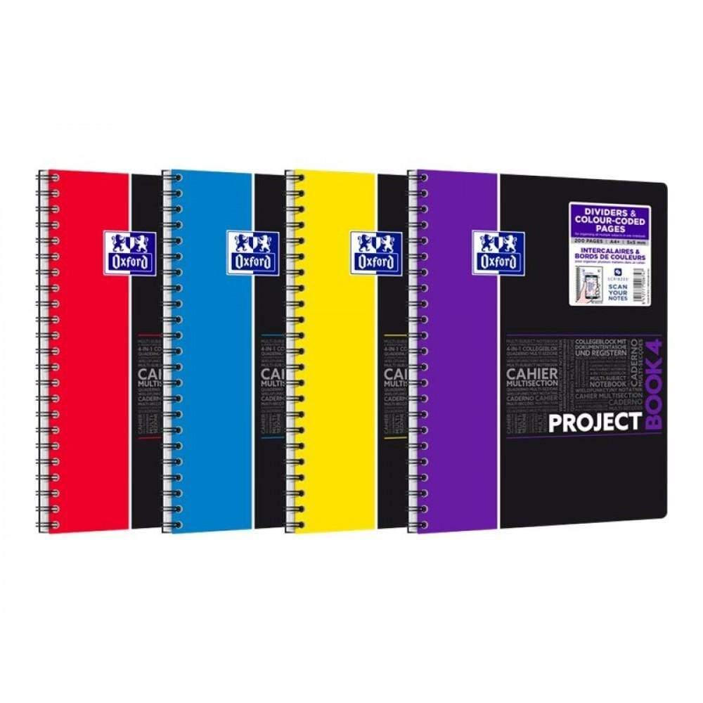 OXFORD Cahier A4 Projectbook 200p Q.5x5 de OXFORD