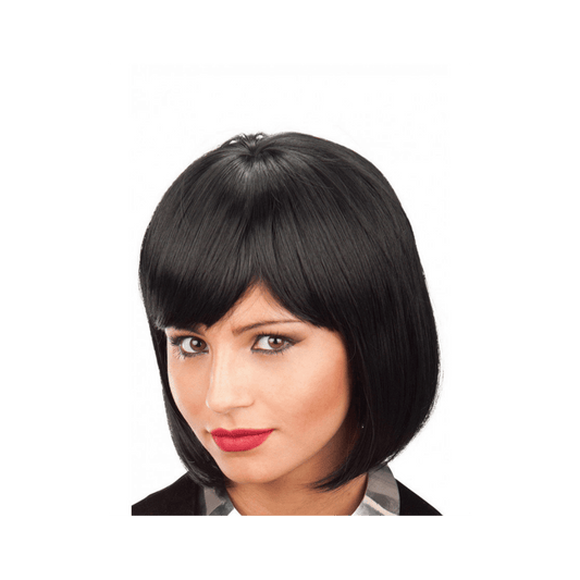 PERRUQUE Noir Perruque carré – Style moderne et élégant Alpha55