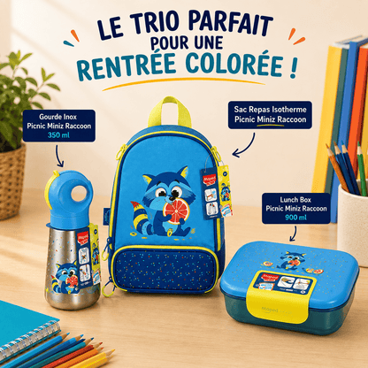 Picnic Pack Rentrée Raccoon Trio Déjeuner Miniz