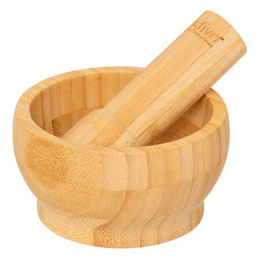 SECRET DE GOURMET Mortier et pilon en bambou