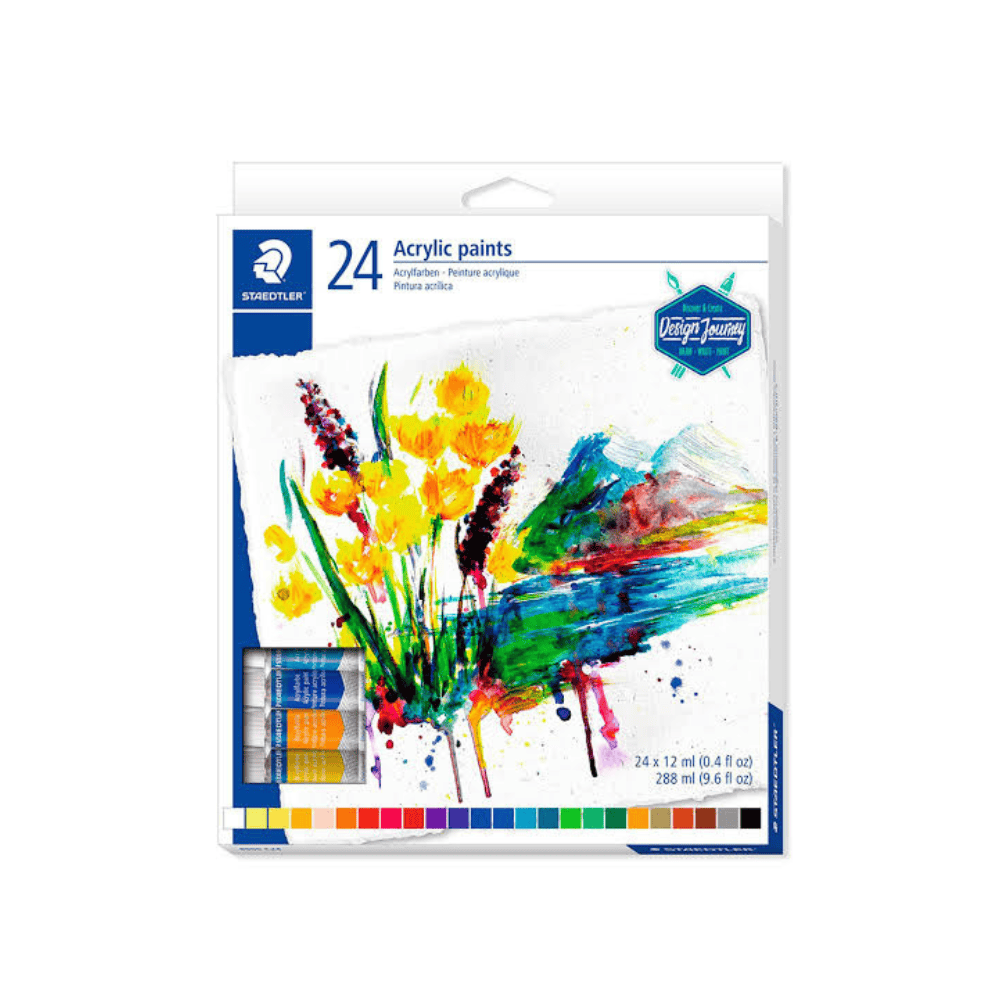 STAEDTLER Set de 24 Peintures Acryliques STAEDTLER Design Journey